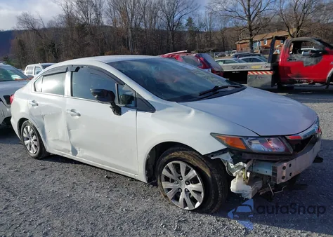 2012 Honda Civic Lx из США, поврежденный, VIN 2HGFB2F50CH576305